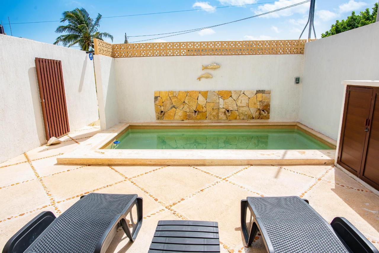 97982 New Modern Villa, Private Pool, High Internet Speed, 2 Blocks From The Beach Pueblo Chicxulub Exterior foto