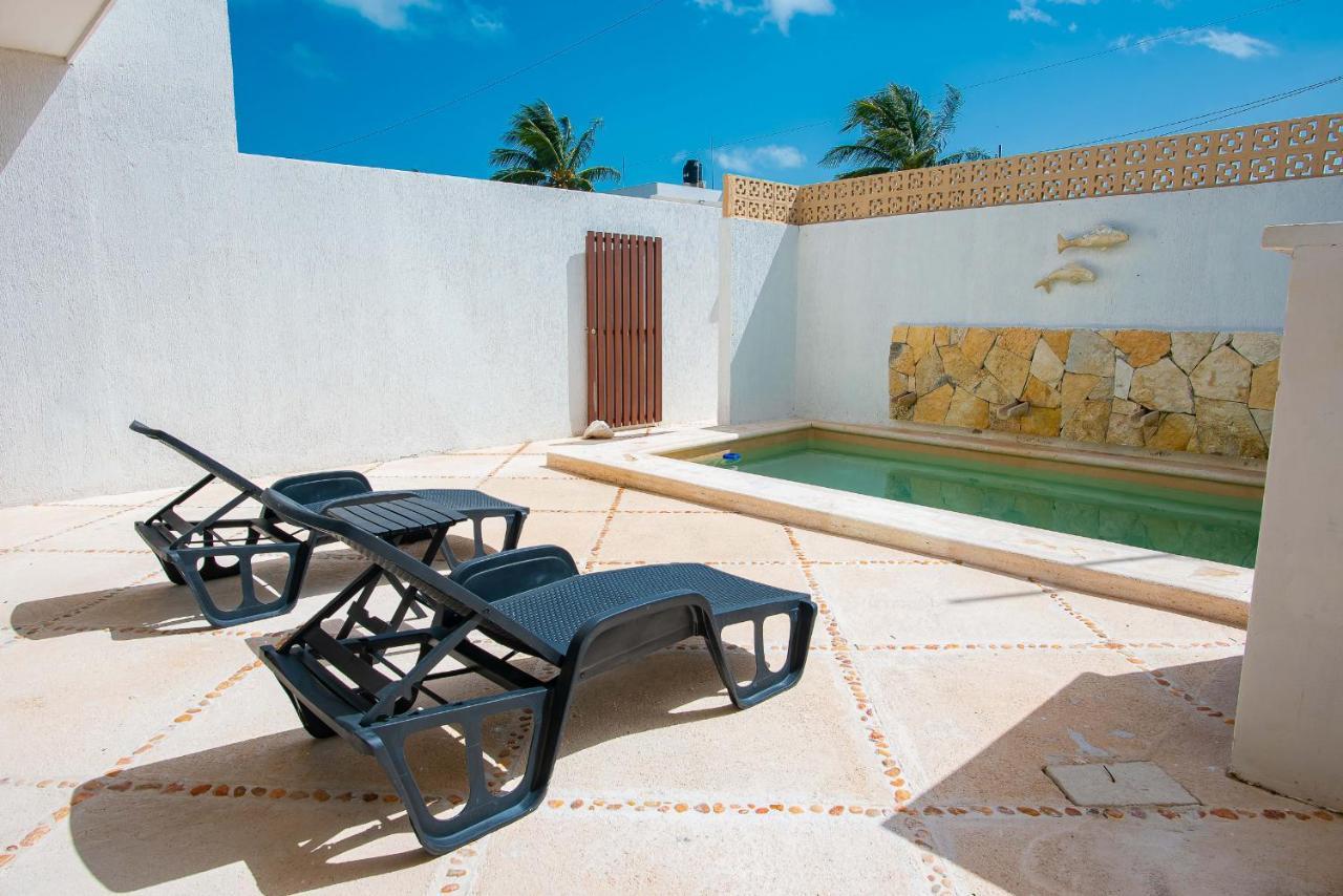 97982 New Modern Villa, Private Pool, High Internet Speed, 2 Blocks From The Beach Pueblo Chicxulub Exterior foto